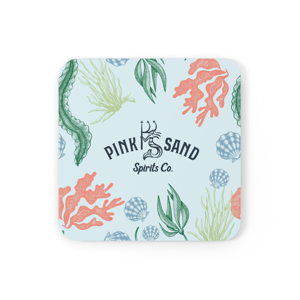 Pink Sand Corkwood Coaster Set (4)