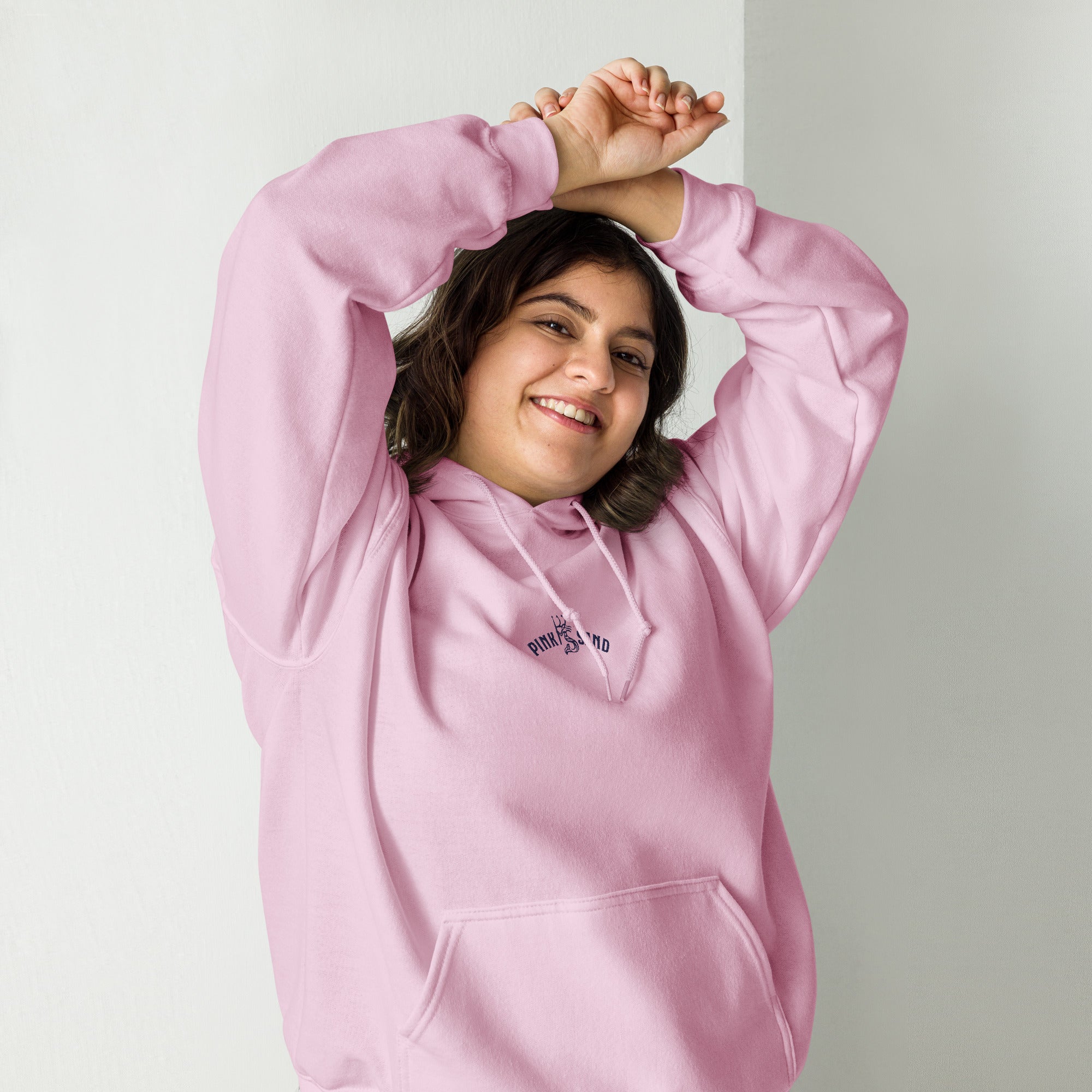 Pink Sand Harbour Island Coordinates Hoodie